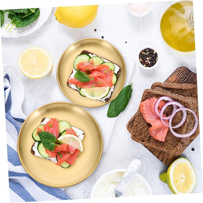 2pcs Multifunctional Barbecue Plate Ring Holder Serving Trays for Home Decor