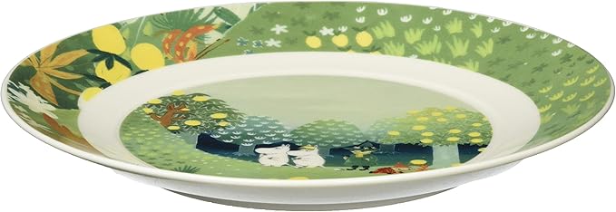 Yamaka Shoten MM3201-330 Luonto Plate, 7.7 inches (19.5 cm), Hill, Microwave Safe, Moomin Goods, Scandinavian, Mother's Day, Gift, Tableware, Gift, Wedding Gift, Made in Japan