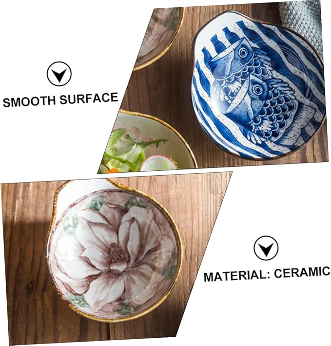 PRETYZOOM Hand-Painted Ceramic Seasoning Dish Set 3pcs Food Sauce Plates for Dipping Colorful Appetizer Bowls for Entertaining and Serving Random Style