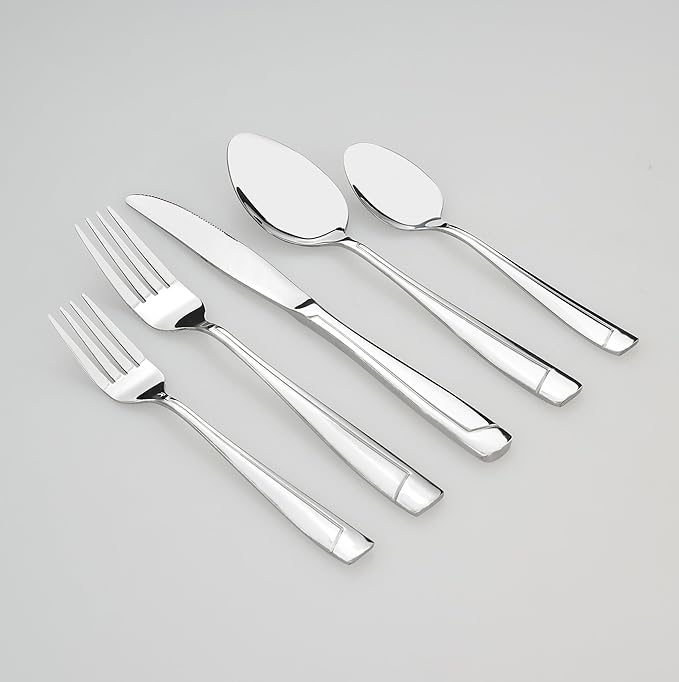 Cand 30 Pieces Stainless Steel Flatware Set, Table Silverware Service for 6