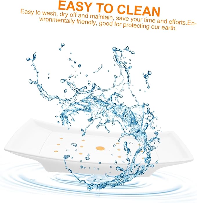 Mobestech 1pc Food Plate Creative Serving Tray for Restaurants and Home Use Compact Design - Materials Easy to Clean for Parties and Events