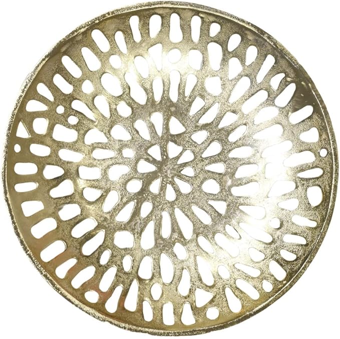 BBH Home's Handmade Gold Novelty Shaped Aluminium Tray 5.51 x 5.51 x 1.37 AMBBVK063AB2020