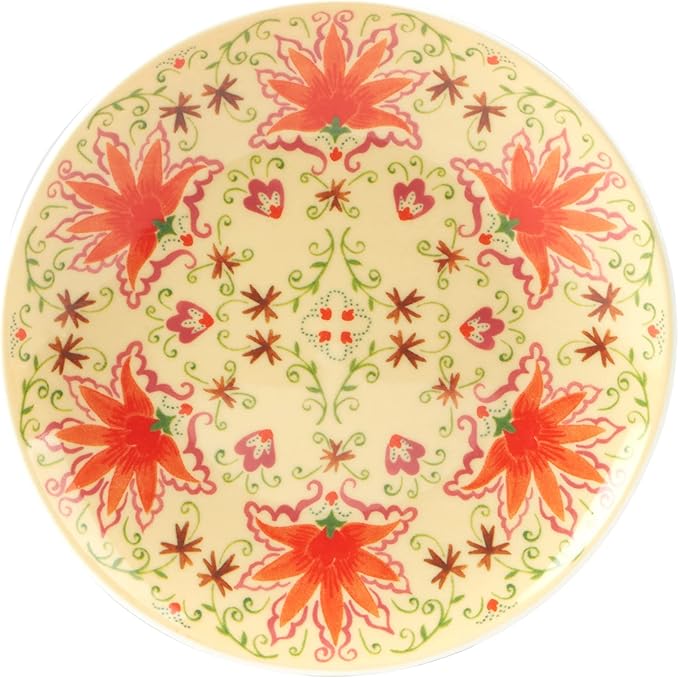 Certified International Francesca 6" Canape/Luncheon Plates, Assorted Designs, Large, Set of 6