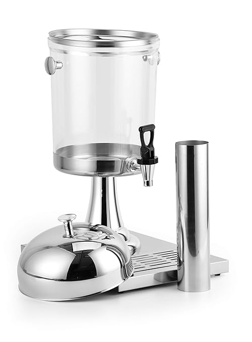 2.2 Gallon Single Beverage Dispenser On Stand With Centre Ice Core And Drip Trays Durable And Long Lasting Easy To Use And Clean