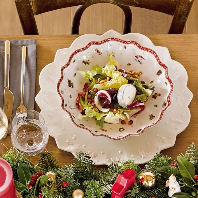 Villeroy & Boch Toy's Delight Collection Shallow Bowl, Premium Porcelain, 9.75 in