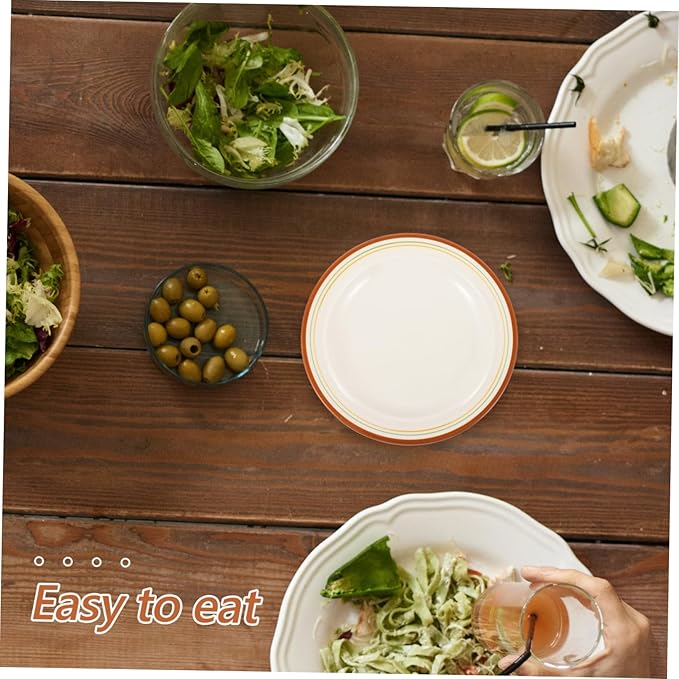 Veemoon European Style Ceramic Plate Dinner Serving Snack Cake Fruit Plate Easy Cleaning Storage