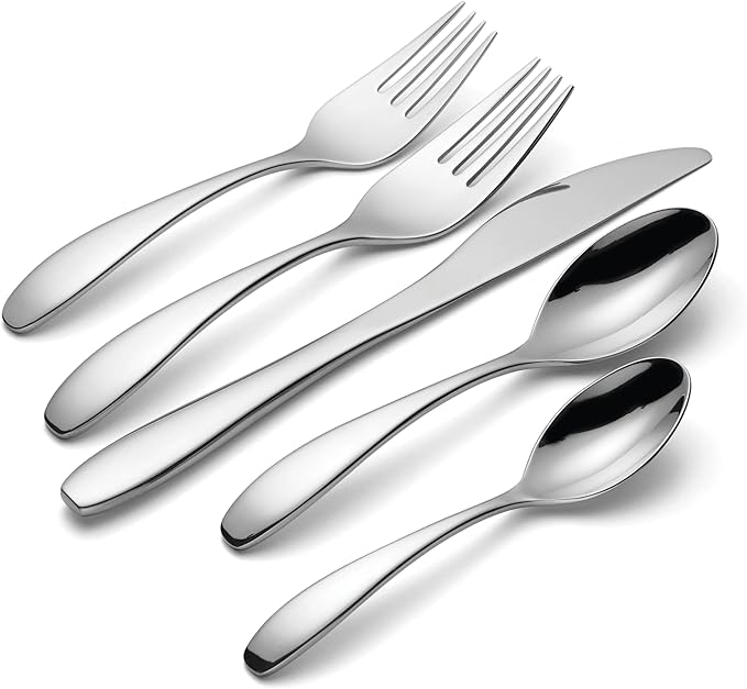 Oneida T532065CAJCP Stafford Mirror 65-Piece Flatware Set