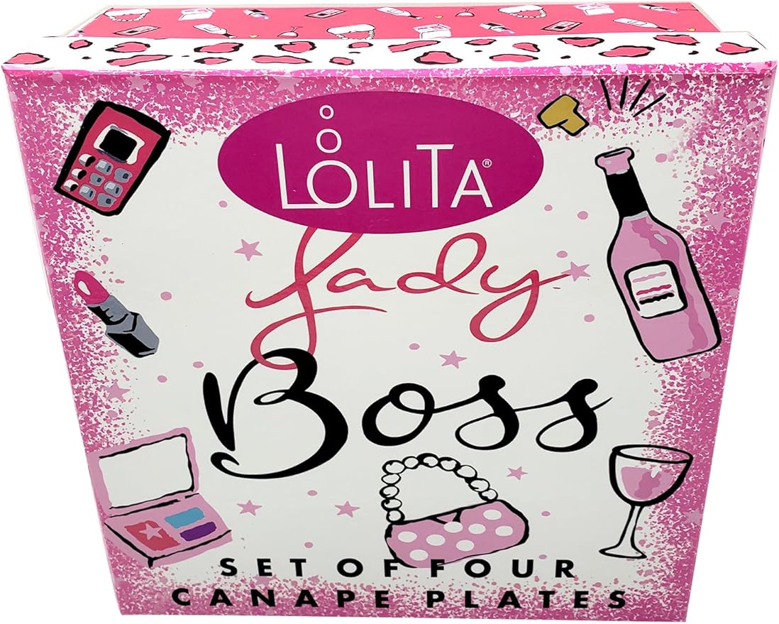Certified International Lolita Lady Boss 6" Canape/Luncheon Plates, Set fo 4