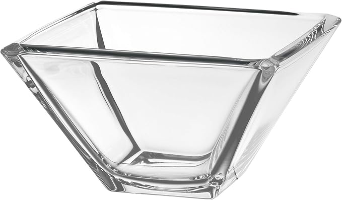 Barski - European Glass - Square - Bowl - 7.7" Diameter - Made in Europe