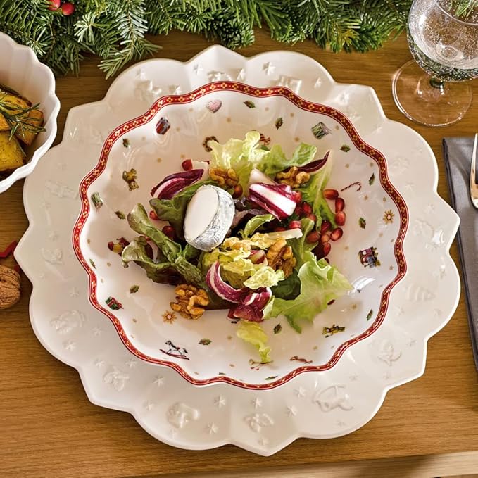 Villeroy & Boch Toy's Delight Collection Shallow Bowl, Premium Porcelain, 9.75 in