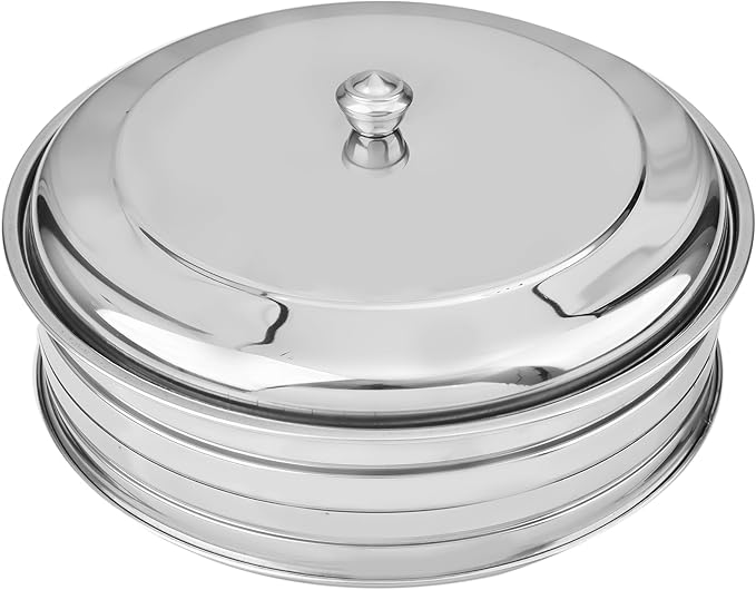Communion Trays with Lid - Stainless Steel, Rectangular, Silver, Stackable - 18"L x 13.88"W x 3.39"H - 1 Communion Serving Tray for Churches