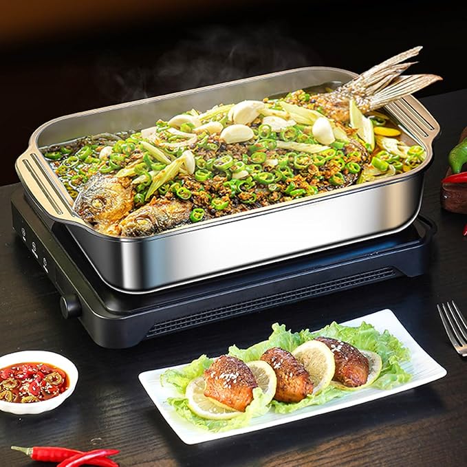 Stainless Steel Serving Tray Unique Silver Food Platter Rusts Dishwasher Safe Food Plate for Various Occasion Stainless Steel Serving Tray