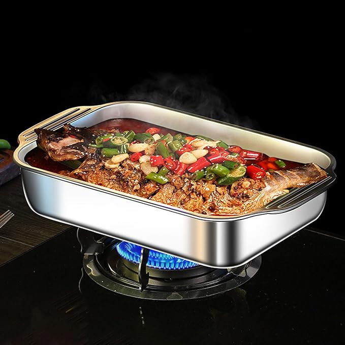 Elegant Silver Square Serving Tray Practical Stainless Steel Food Platter Rusts Resistant Dishwasher Compatible
