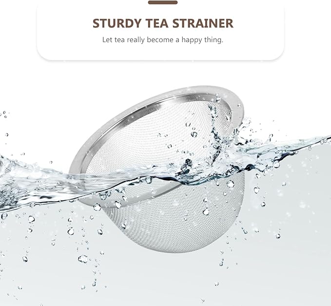 YARNOW 8 Pcs Stainless Steel Tea Infuser Basket, 3 Inch Diameter, Teapot Mesh Strainer Insert for Loose Leaf Tea and Coffee Brewing