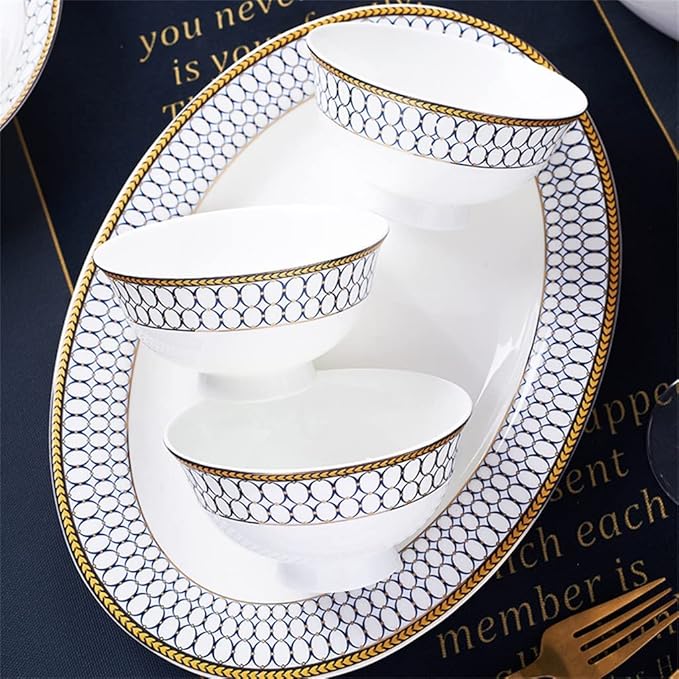 Bowls Plates Ceramic Tableware Ceramic Tableware 60 Pieces Rice Bowl Tableware Set