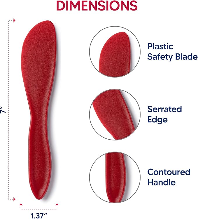 HIC Kitchen EZ Spreaders, BPA Free, Display of 16 Pairs of Spreaders