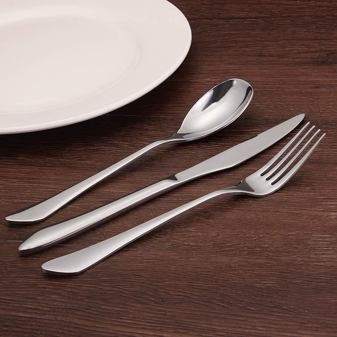 Silverware Set, 20-Piece Stainless Steel Flatware Set Service for 4, Mirror Polishing Tableware Cutlery Set for Home and Restaurant, Dishwasher Safe
