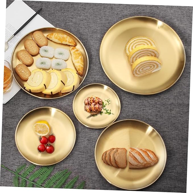 2pcs Multifunctional Barbecue Plate Ring Holder Serving Trays for Home Decor
