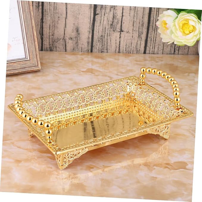 Zinc Alloy Serving Tray Large Fruit Bowl Lid Ideal for Bulk Serving Snacks Dried Fruit