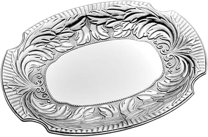 Wilton Armetale Acanthus Large Tray, 19.25 Inch, Silver