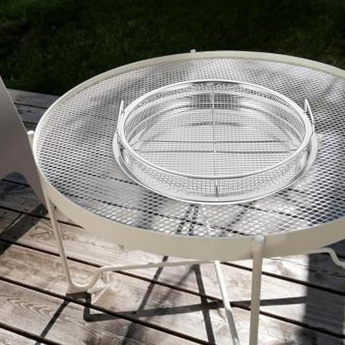 Kichvoe 1set Bbq Tray Grill Prep Meat Strainer for Outdoor Barbecue and Indoor Dining Serving Plate for Fried and Grilled Foods