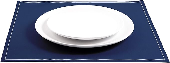 Five Star Napkins 100% Cotton Dinner Napkins, Dinner Napkin, Disposable Napkin, Everyday, Events, Receptions, Party Napkin, Catering, Weddings, Cotton Napkins, Bulk, 25 Pack, Midnight Blue