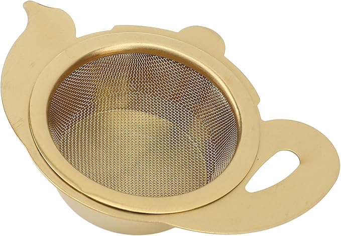 Tea Fine Mesh Filter, Loose Tea Infuser Basket Stainless Steel Tea Strainer Tea Filter Insulated Base Tea Strainer Bowl Tea Steeper Basket Filter for Brewing Filter Tea Leaves