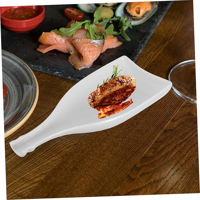 Elegant Vintage Plates Ceramic Food Container Wine Bottle Dish Cold Food Tray Dinnerware