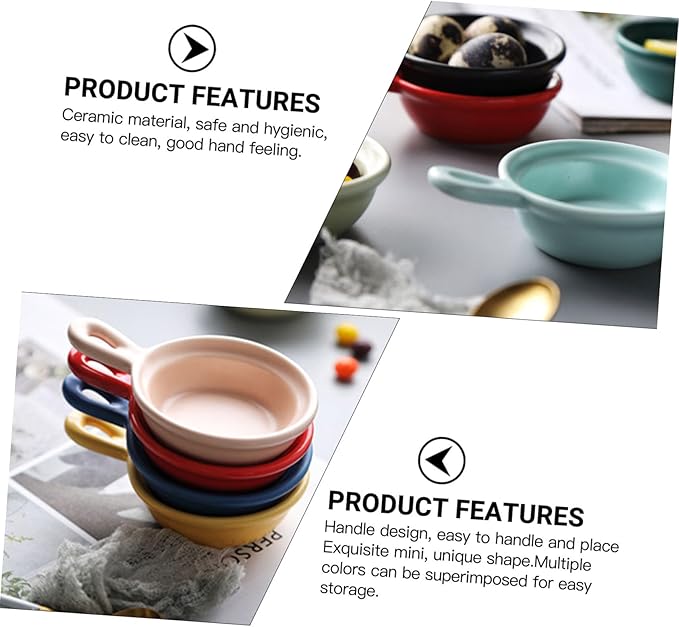Alipis 4pcs Japanese Style Appetizer Plates Creative Ceramic Snack Holders for Dipping Sauce Versatile Condiment Containers Dessert Trays for Home Restaurant Use