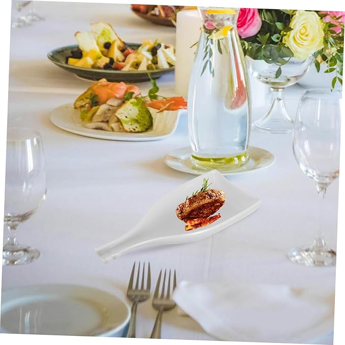 Alipis Ceramic Plate Wine Delicate Tray for Cold Food Tableware for Dinner Storage Holder