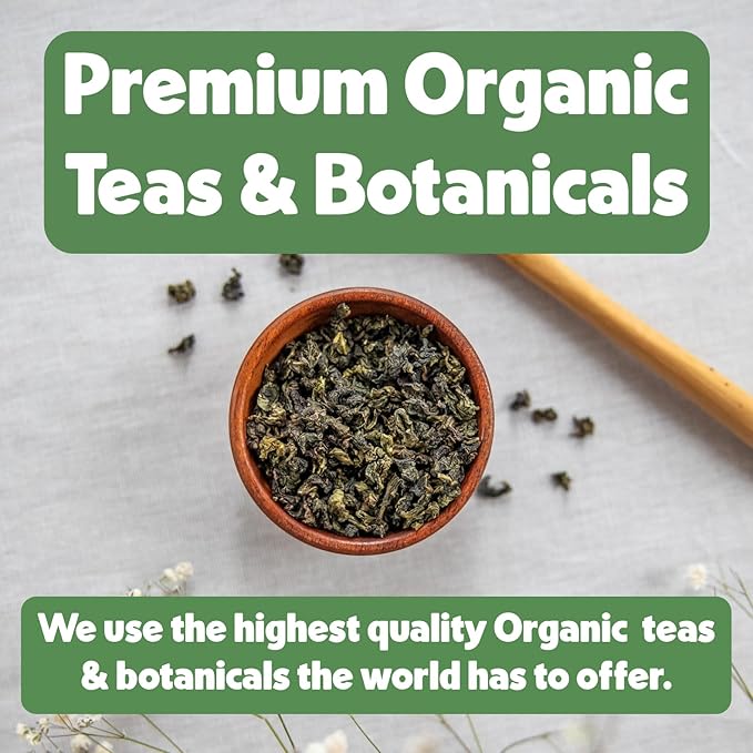 Heavenly Tea Leaves Organic Peppermint (50 Pyramid Tea Bags), Bulk Compostable Herbal Tea Sachets - 100% Plastic Free, Premium Quality, Whole Tea Leaves in a Convenient Tea Bag