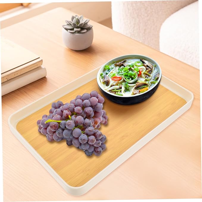 Multi Function Skid and Dessert Tray Wear Resistant Household Fruit Plate for Snacks Candies Chocolates and Tea Cups Medium Japanese Style Serving Tray for Parties and Family Use