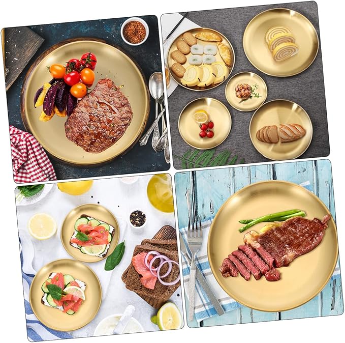 2pcs Multifunctional Barbecue Plate Ring Holder Serving Trays for Home Decor