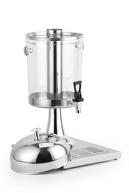 2.2 Gallon Single Beverage Dispenser On Stand With Centre Ice Core And Drip Trays Durable And Long Lasting Easy To Use And Clean