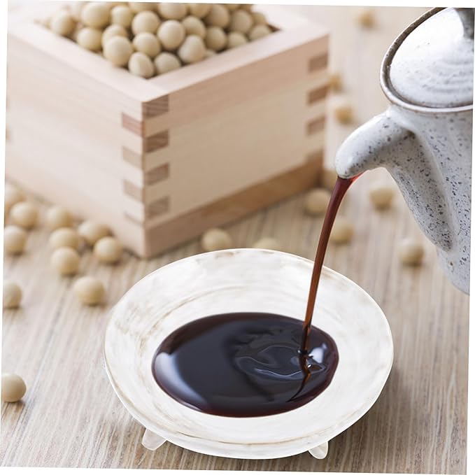 Cabilock Creative Seasoning Dish Ceramic Dipping Sauce Plate White Flavor Plate for Household Use Suitable for Appetizers and Condiments