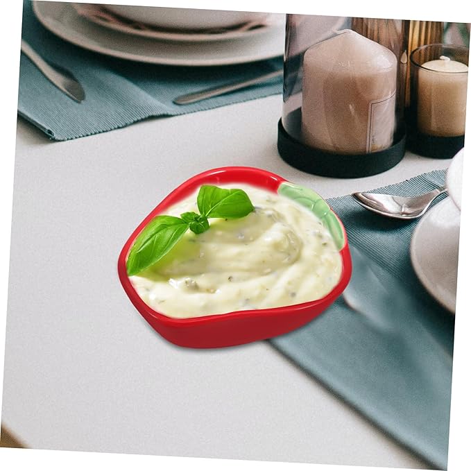 IMIKEYA Ceramic Appetizer Plate Dinner Bowls Side Dish Bowls Dip Plate for Sushi