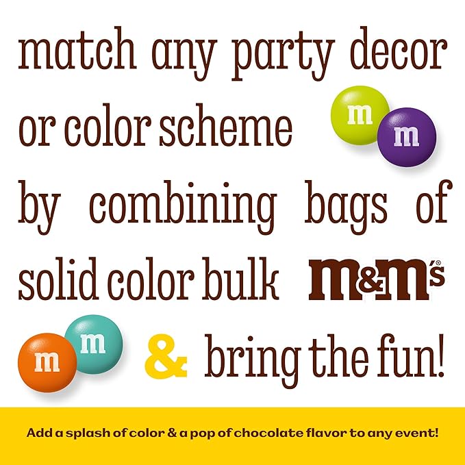M&M’S WORLD Pink Milk Chocolate Candy 2lb Resealable Pack for Party Favors Decor Baby Shower Gender Reveal Valentines Day and Dessert Tables