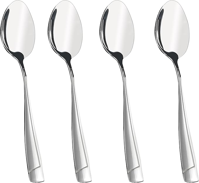 Cand 16 Pieces Stainless Steel Dessert Spoons, 6.69-Inch