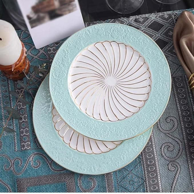 Dinner Plates Simple Modern Ceramic Dinner Plate Household Flat Plate Ceramic Plate Dinner Plate Dinner Set