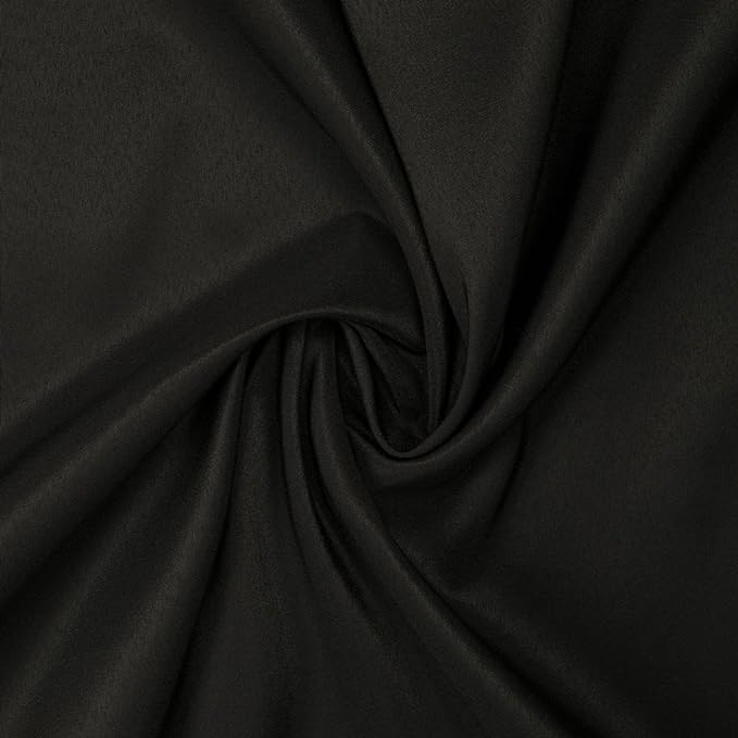 Gee Di Moda Rectangle Tablecloth - 90 x 156 Inch Black Table Cloth for 8 Foot Tables with Floor-Length Drop - Heavy Duty Washable Fabric for Holiday Party, Dinner, Weddings & Baby Shower