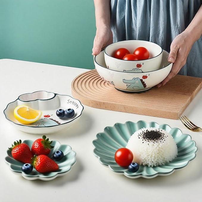Multi Purpose Appetizer Ceramic Tray Vinegar Bowl Elegant Sushi Cookie Serving Dishes Dipping Sauce Plate for Dumplings French Fries Snacks Homes Restaurants Design Sense Souvenirs