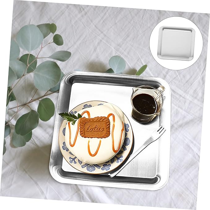 OUNONA Dessert Tray Lid Cake Plate Serving Tray Fruit Storage Plate for Parties