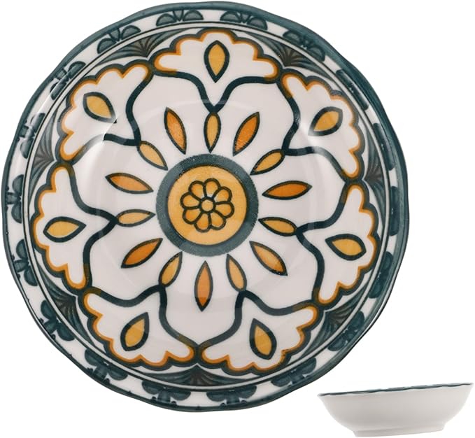 ABOOFAN Porcelain Sauce Dishes Ceramic Plate for Soy Sauce Condiments Appetizer