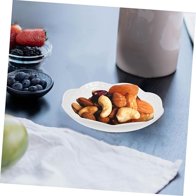 2pcs Modern Style Ceramic Dipping Dish Small Sauce Bowls Porcelain Appetizer Plate for Condiments