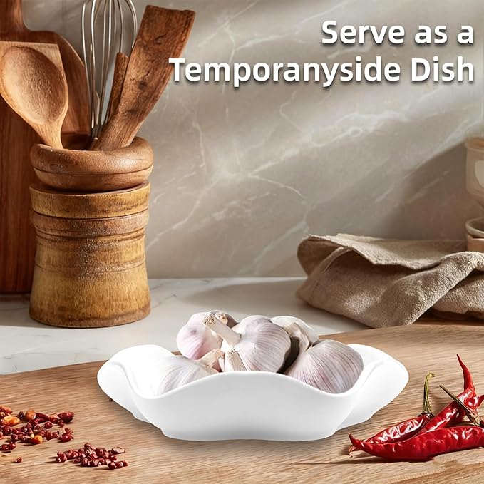 Funny Let's Cook Ceramic Spoon Rest for Kitchen Counter Stove Top, 5.8 Inch Heat-Resistant Utensil Holder for Cooking, Spoons, Ladles, Tongs, Cute Kitchen Decor, Housewarming Gift for Women Men