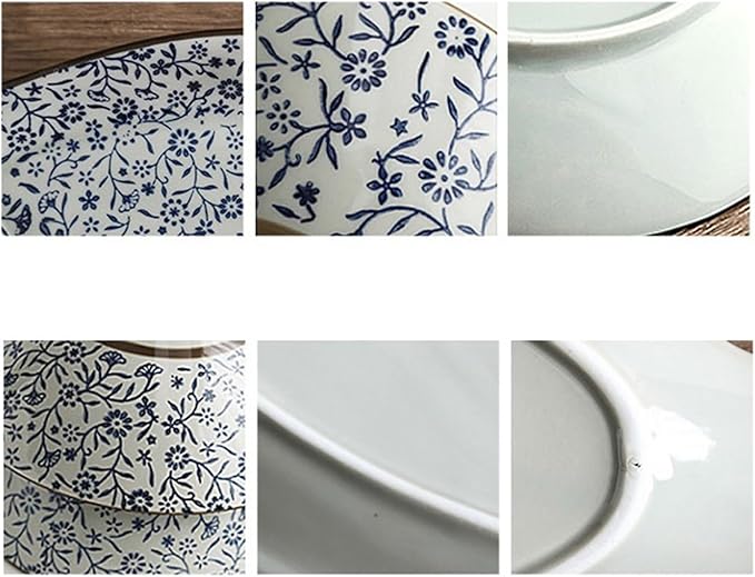Sauce Dish Formatted Snack Bowl Dipping Plate Ceramic Commercial Cooking Seasoning Sauce Bowl Snack Plate Snack Plate(4-Piece)