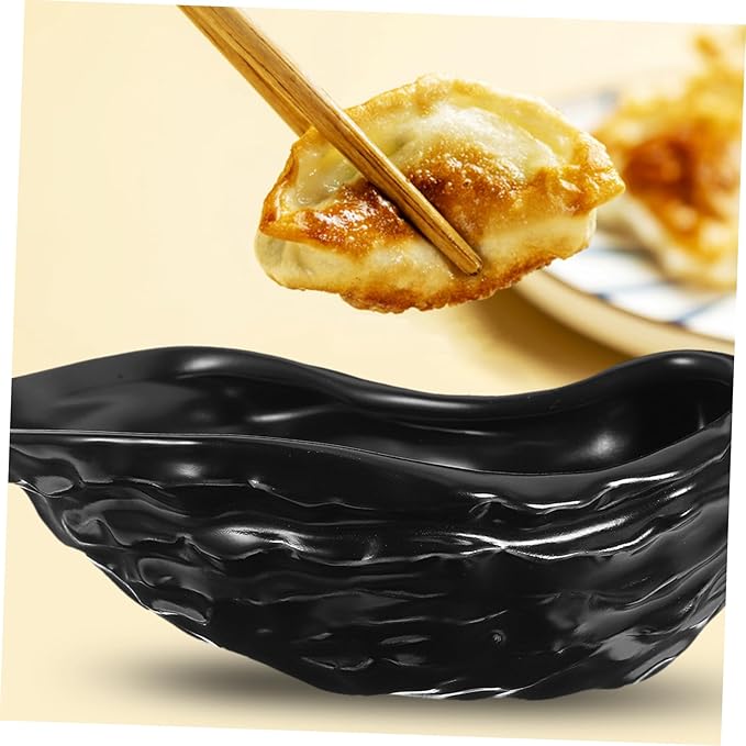 Ceramic Oyster Shell Plate for Serving Desserts Appetizers Seafood Unique Design Easy to Clean for Home Restaurant Bar Use
