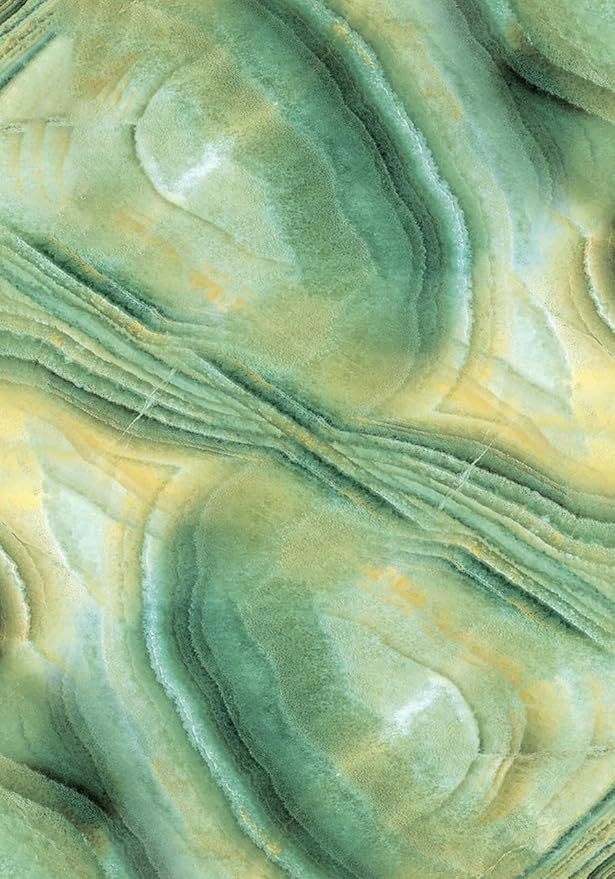 Modern Area Rugs 4x6 Yellow Green Abstract Marble Swirl Design Rugs for Living Room Bedroom Faux Wool Washable Carpet Non-Slip Stain Resistant Kitchen Floor Mat
