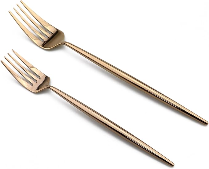 20-Piece Flatware Set, 18/10 Stainless Steel Dishwasher Safe, Mirror Polishing Rose Gold