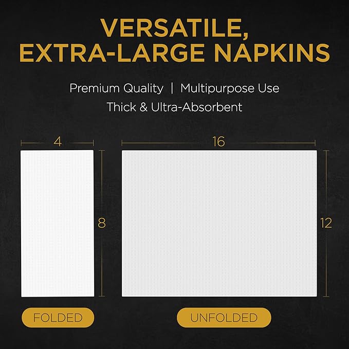 Dinner Napkins Elegant Guest Towels Disposable Bathroom With a Linen Feel for Fine Dining, Bathroom, and Washing Station, Bulk Value (200 Count) | by Inspire